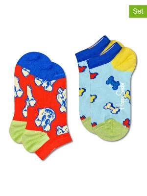 Zdjęcie produktu Happy Socks Skarpety (2 pary) w kolorze błękitno-czerwonym rozmiar: 24-26