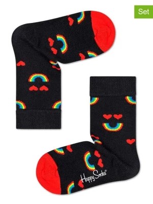 Zdjęcie produktu Happy Socks Skarpety (2 pary) w kolorze czarnym rozmiar: 22-24
