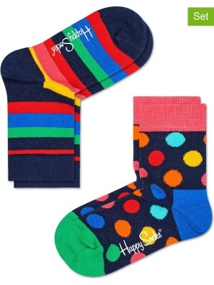 Zdjęcie produktu Happy Socks Skarpety (4 pary) "Stripes and Dots" ze wzorem rozmiar: 28-31