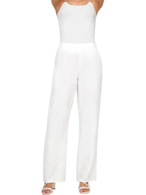 Zdjęcie produktu Heine Lniane spodnie w kolorze białym rozmiar: 40