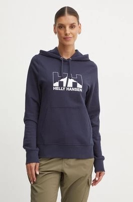 Zdjęcie produktu Helly Hansen bluza NORD GRAPHIC damska kolor granatowy z kapturem 62981