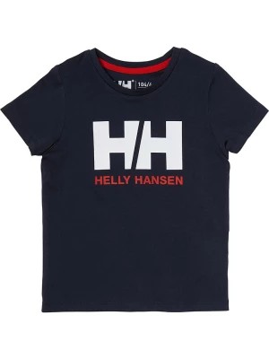 Zdjęcie produktu Helly Hansen Koszulka "Logo" w kolorze granatowym rozmiar: 116