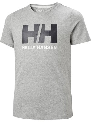 Zdjęcie produktu Helly Hansen Koszulka "Logo" w kolorze szarym rozmiar: 176
