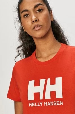 Zdjęcie produktu Helly Hansen T-shirt bawełniany kolor czerwony 34112-001