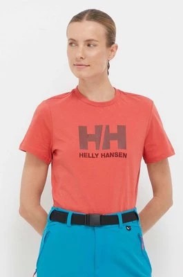 Zdjęcie produktu Helly Hansen t-shirt bawełniany kolor czerwony 34112-001