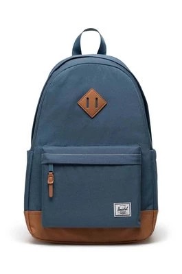 Zdjęcie produktu Herschel plecak Heritage Backpack kolor niebieski duży gładki