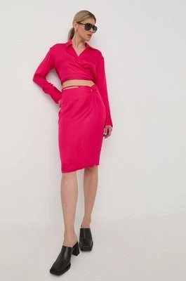 Zdjęcie produktu Herskind bluzka damska kolor fioletowy gładka