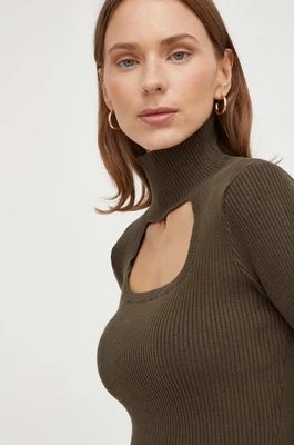 Zdjęcie produktu Herskind sweter damski kolor zielony z półgolfem