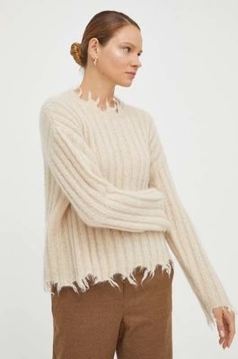 Zdjęcie produktu Herskind sweter wełniany damski kolor beżowy