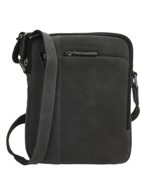 Zdjęcie produktu HIDE & STITCHES Skórzana torebka w kolorze czarnym - 24 x 19 x 4,5 cm rozmiar: onesize