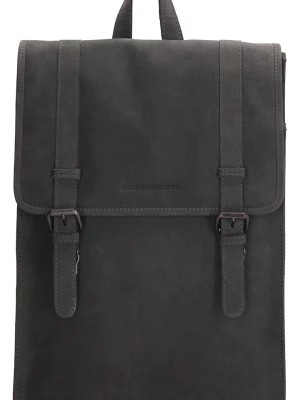 Zdjęcie produktu HIDE & STITCHES Skórzany plecak w kolorze czarnym - 29 x 40 x 8 cm rozmiar: onesize