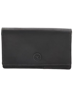 Zdjęcie produktu HIDE & STITCHES Skórzany portfel w kolorze czarnym - 15,5 x 8 x 2,5 cm rozmiar: onesize