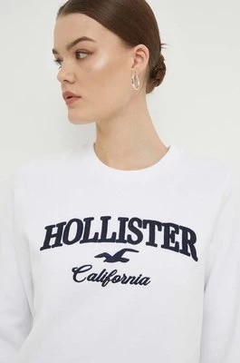 Zdjęcie produktu Hollister Co. bluza damska kolor biały z aplikacją