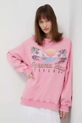 Zdjęcie produktu Hollister Co. bluza damska kolor różowy z nadrukiem