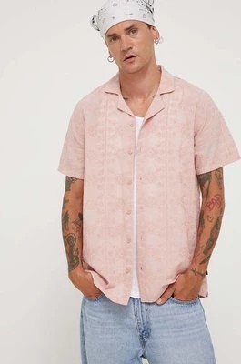 Zdjęcie produktu Hollister Co. koszula bawełniana męska kolor różowy regular
