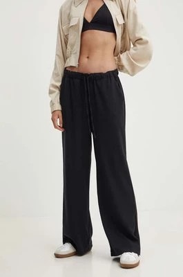 Zdjęcie produktu Hollister Co. spodnie damskie kolor czarny proste high waist