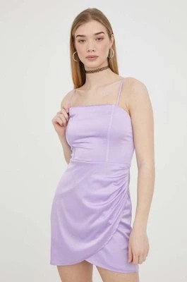 Zdjęcie produktu Hollister Co. sukienka kolor fioletowy mini dopasowana