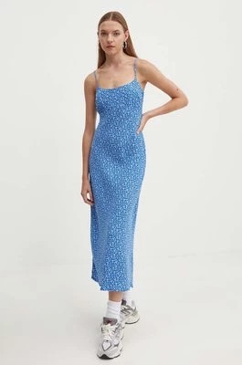 Zdjęcie produktu Hollister Co. sukienka kolor niebieski midi rozkloszowana