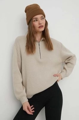 Zdjęcie produktu Hollister Co. sweter damski kolor beżowy
