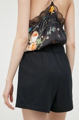 Zdjęcie produktu Hollister Co. szorty damskie kolor czarny gładkie high waist