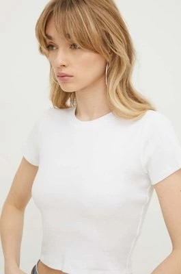 Zdjęcie produktu Hollister Co. t-shirt bawełniany damski kolor biały