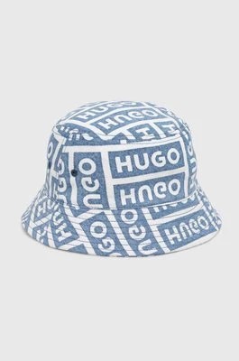 Zdjęcie produktu Hugo Blue kapelusz bawełniany kolor niebieski bawełniany 50522296