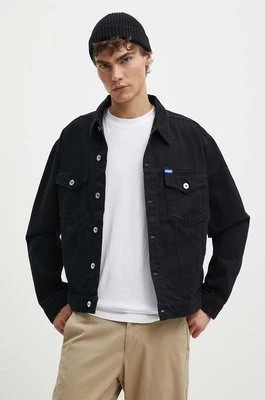 Zdjęcie produktu Hugo Blue kurtka jeansowa męska kolor czarny przejściowa 50511512