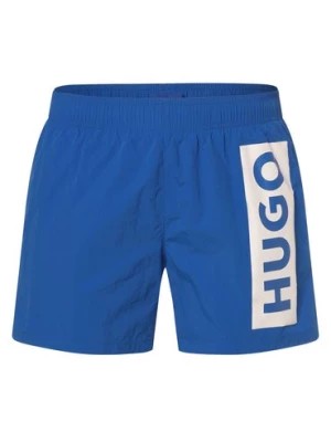 Zdjęcie produktu HUGO BLUE Męskie spodenki kąpielowe - Blue Okko Mężczyźni niebieski nadruk,