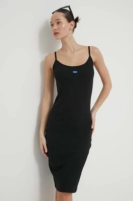 Zdjęcie produktu Hugo Blue sukienka kolor czarny mini dopasowana 50522393