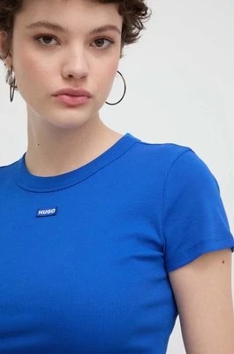 Zdjęcie produktu Hugo Blue t-shirt damski kolor niebieski 50510749