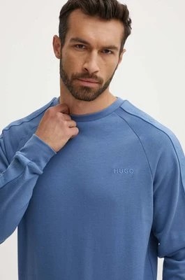 Zdjęcie produktu HUGO bluza bawełniana lounge kolor niebieski gładka 50520494