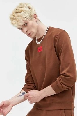 Zdjęcie produktu HUGO bluza bawełniana męska kolor brązowy 50447964