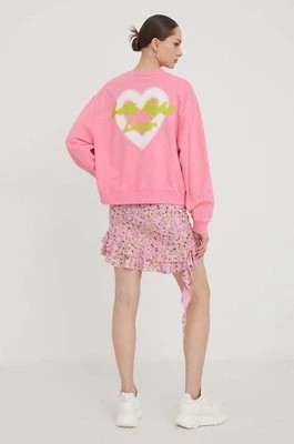 Zdjęcie produktu HUGO bluza damska kolor różowy z nadrukiem 50508524
