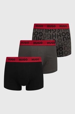 Zdjęcie produktu HUGO bokserki 3-pack męskie kolor szary 50480170