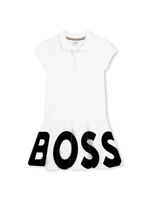 Zdjęcie produktu Hugo Boss Kids Sukienka w kolorze białym rozmiar: 152