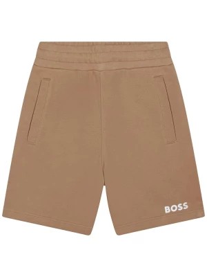 Zdjęcie produktu Hugo Boss Kids Szorty dresowe w kolorze jasnobrązowym rozmiar: 158