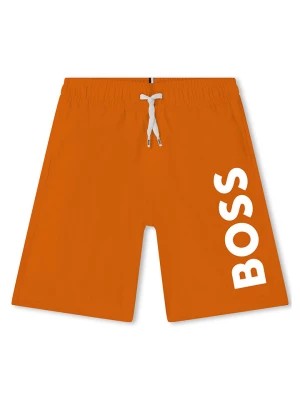 Zdjęcie produktu Hugo Boss Kids Szorty kąpielowe w kolorze pomarańczowym rozmiar: 128