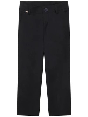 Zdjęcie produktu Hugo Boss Kids Wełniane spodnie w kolorze czarnym rozmiar: 164