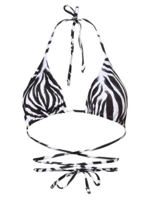 Zdjęcie produktu HUGO Damska góra od bikini Kobiety czarny|biały wzorzysty,