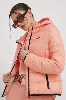 Zdjęcie produktu HUGO kurtka damska kolor pomarańczowy zimowa