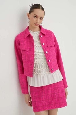 Zdjęcie produktu HUGO kurtka damska kolor różowy przejściowa oversize 50508646CHEAPER