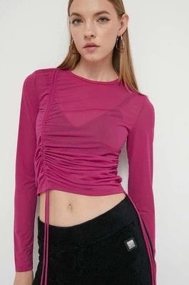 Zdjęcie produktu HUGO longsleeve damski kolor różowy