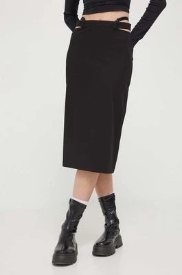Zdjęcie produktu HUGO spódnica kolor czarny midi prosta