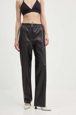 Zdjęcie produktu HUGO spodnie damskie kolor czarny proste high waist 50516876