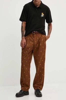 Zdjęcie produktu HUGO spodnie męskie kolor brązowy w fasonie chinos 50520845
