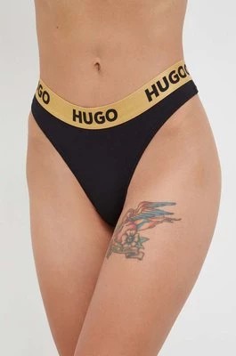 Zdjęcie produktu HUGO stringi kolor czarny 50480166CHEAPER