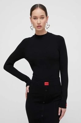 Zdjęcie produktu HUGO sweter damski kolor czarny lekki 50508993