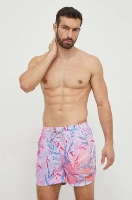 Zdjęcie produktu HUGO szorty kąpielowe kolor różowy