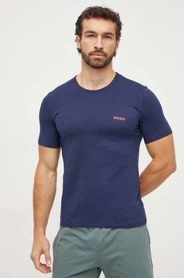Zdjęcie produktu HUGO t-shirt bawełniany 3-pack kolor szary z nadrukiem 50480088