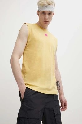 Zdjęcie produktu HUGO t-shirt bawełniany męski kolor żółty